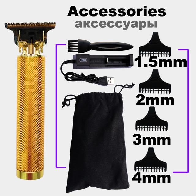 2020 USB Rechargeable  Hair Clipper Electric hair trimmer Cordless Shaver Trimmer 0mm Men Barber Hair Cutting Machine for men