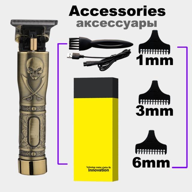 2020 USB Rechargeable  Hair Clipper Electric hair trimmer Cordless Shaver Trimmer 0mm Men Barber Hair Cutting Machine for men