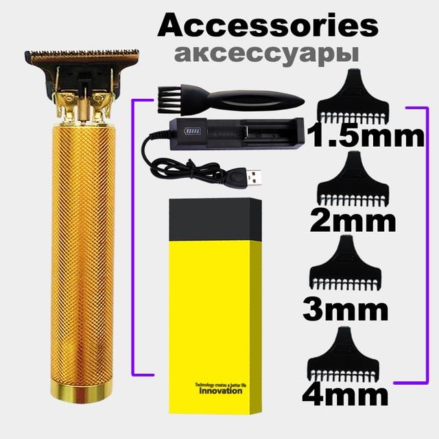 2020 USB Rechargeable  Hair Clipper Electric hair trimmer Cordless Shaver Trimmer 0mm Men Barber Hair Cutting Machine for men