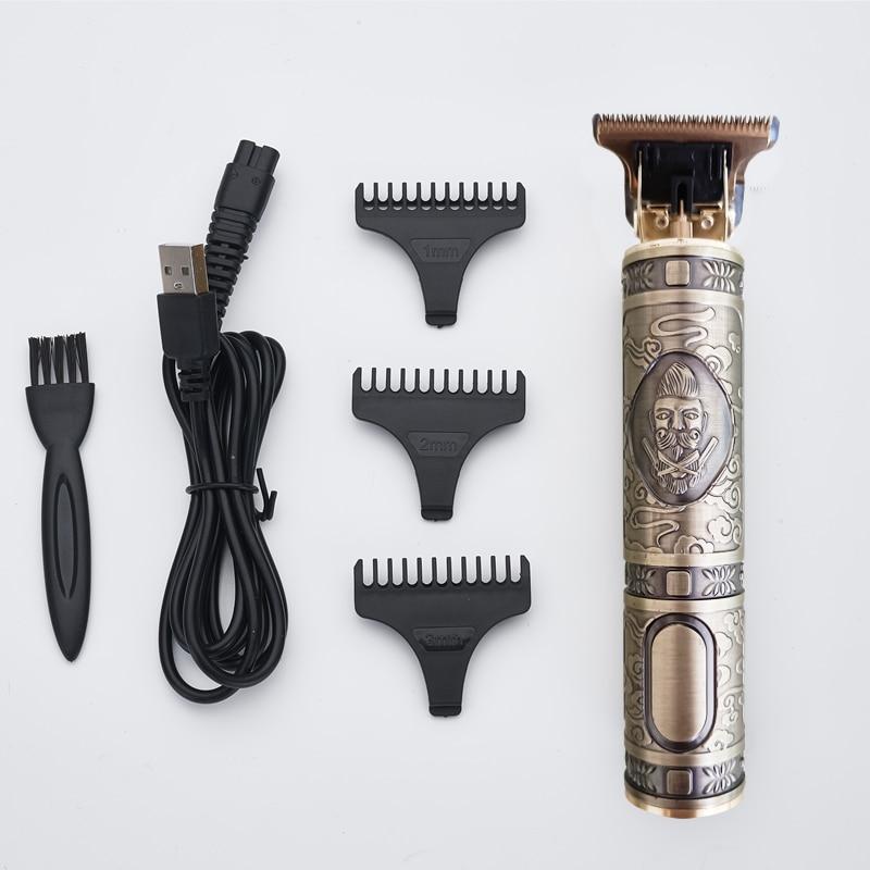 2020 USB Rechargeable  Hair Clipper Electric hair trimmer Cordless Shaver Trimmer 0mm Men Barber Hair Cutting Machine for men
