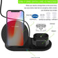 3 in 1 Fast Wireless Charger Dock Station Fast Charging For iPhone 11 11 Pro XR XS Max 8 for Apple Watch 2 3 4 5 For AirPods Pro