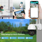 1080P PTZ Wifi IP Camera Outdoor 4X Digital Zoom AI Human Detect Wireless Camera H.265 P2P ONVIF Audio 2MP Security CCTV Camera