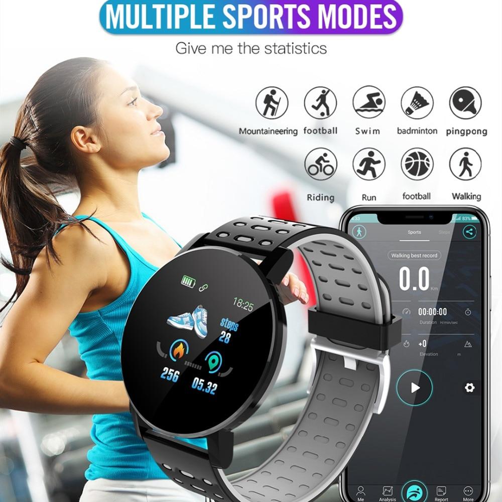 Bluetooth Smartwatch With Blood Pressure & Heart Rate Monitor For Android & IOS