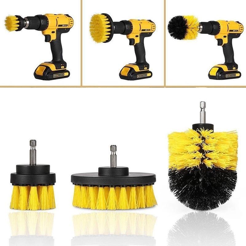 2020 Hot Sale Drill Brush Cleaner Scrubbing Brushes for Bathroom Surface Grout Tile Tub Shower Kitchen Auto Care Cleaning Tools