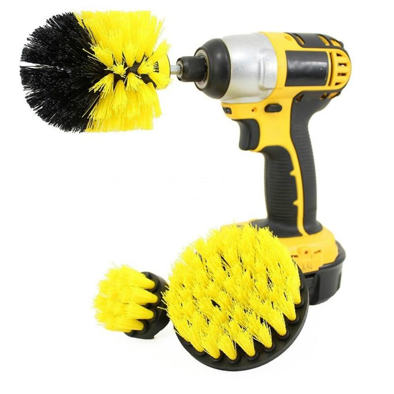 2020 Hot Sale Drill Brush Cleaner Scrubbing Brushes for Bathroom Surface Grout Tile Tub Shower Kitchen Auto Care Cleaning Tools