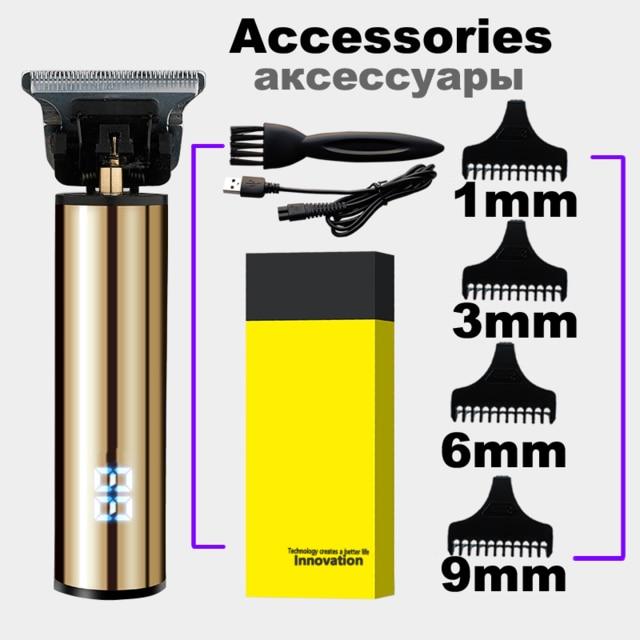 2020 USB Rechargeable  Hair Clipper Electric hair trimmer Cordless Shaver Trimmer 0mm Men Barber Hair Cutting Machine for men
