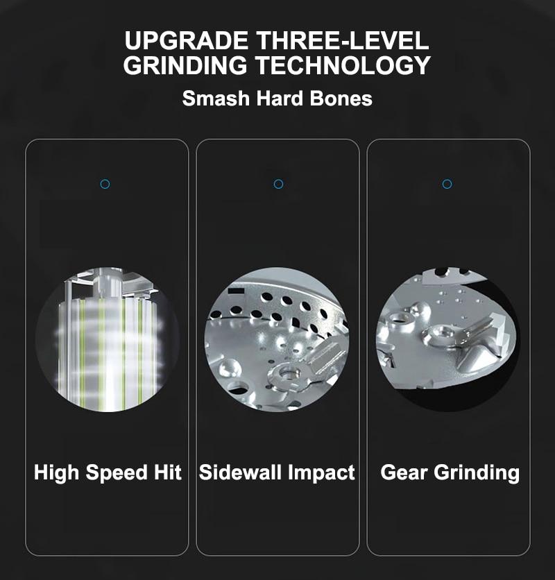 220V Household Food Waste Disposers with Air Switch Kitchen Garbage Disposal 1000ml Food Crusher Stainless Steel Grinder 560W