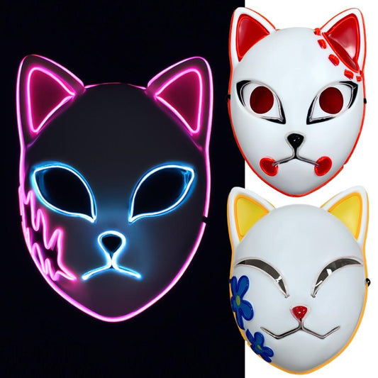 Anime Demon Slayer LED Cosplay Mask