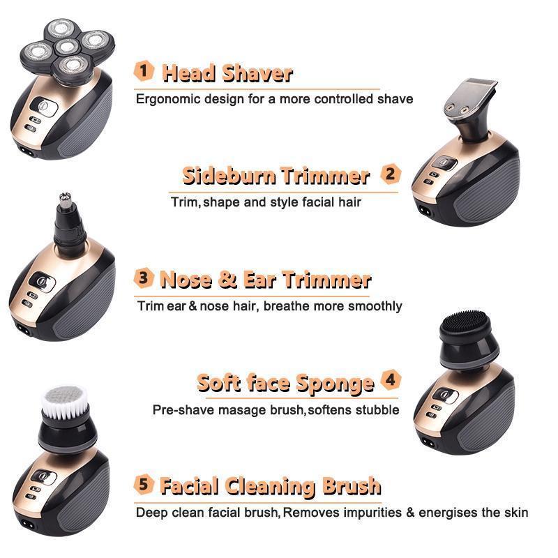 5-in-1 Electric Head & Face Shaver