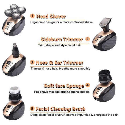 5-in-1 Electric Head & Face Shaver